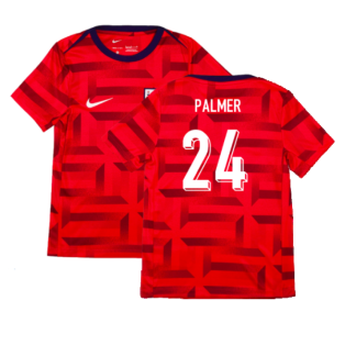 2024-2025 England Academy Pro Pre-Match Top (Siren Red) - Kids (Palmer 24)