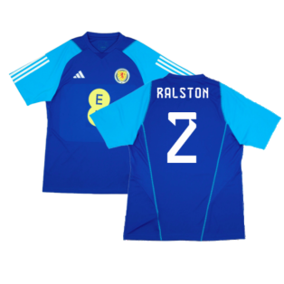 2023-2024 Scotland Player Issue Training Shirt (Blue) (Ralston 2)