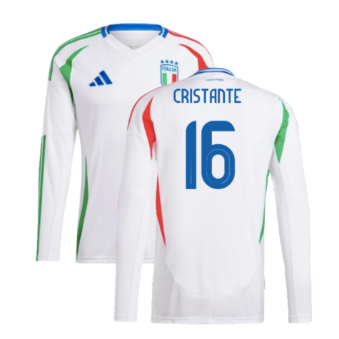 2024-2025 Italy Long Sleeve Away Shirt (CRISTANTE 16)