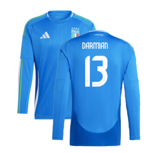 2024-2025 Italy Long Sleeve Home Shirt (DARMIAN 13)