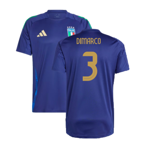 2024-2025 Italy Training Jersey (Navy) (DIMARCO 3)
