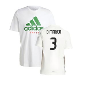 2024-2025 Italy DNA Graphic Tee (White) (DIMARCO 3)