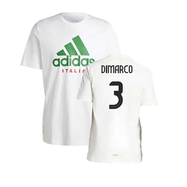 2024-2025 Italy DNA Graphic Tee (White) (DIMARCO 3)