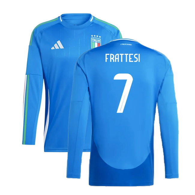 2024-2025 Italy Long Sleeve Home Shirt (FRATTESI 7)