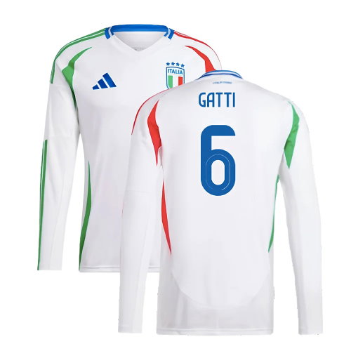 2024-2025 Italy Long Sleeve Away Shirt (GATTI 6)