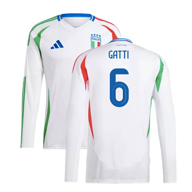 2024-2025 Italy Long Sleeve Away Shirt (GATTI 6)