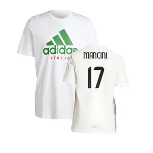 2024-2025 Italy DNA Graphic Tee (White) (MANCINI 17)