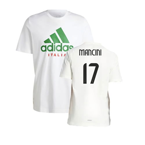 2024-2025 Italy DNA Graphic Tee (White) (MANCINI 17)