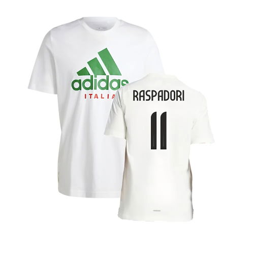 2024-2025 Italy DNA Graphic Tee (White) (RASPADORI 11)