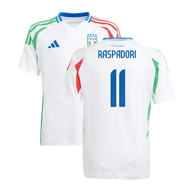 2024-2025 Italy Away Shirt (Kids) (RASPADORI 11)