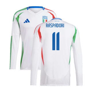 2024-2025 Italy Long Sleeve Away Shirt (RASPADORI 11)
