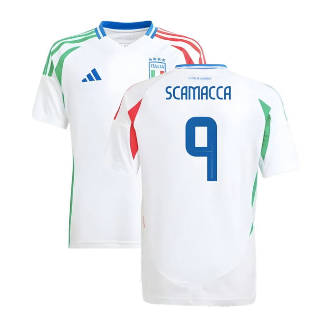 2024-2025 Italy Away Shirt (Kids) (SCAMACCA 9)