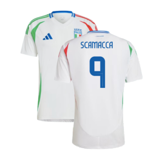 2024-2025 Italy Away Shirt (SCAMACCA 9)