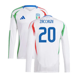 2024-2025 Italy Long Sleeve Away Shirt (ZACCAGNI 20)