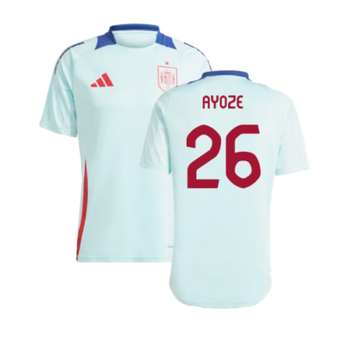 2024-2025 Spain Training Jersey (Halo Mint) (Ayoze 26)