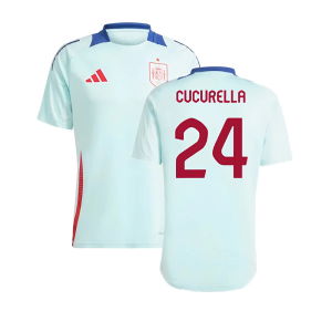 2024-2025 Spain Training Jersey (Halo Mint) (Cucurella 24)
