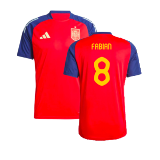 2024-2025 Spain Training Jersey (Red) (Fabian 8)