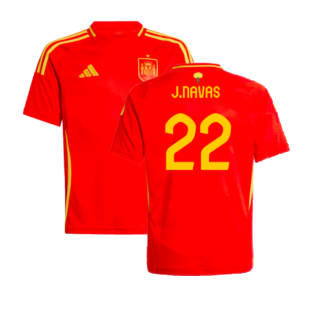 2024-2025 Spain Home Shirt (Kids) (J.Navas 22)