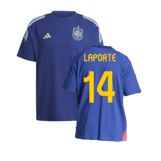 2024-2025 Spain Training Tee (Blue) (Laporte 14)