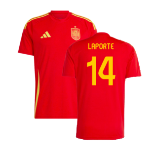 2024-2025 Spain Home Fan Jersey (Laporte 14)