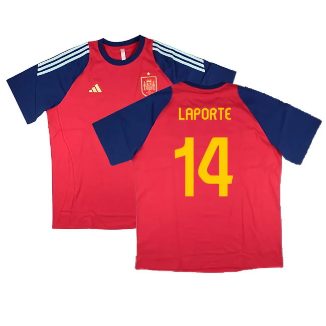2024-2025 Spain Training Tee (Red) (Laporte 14)