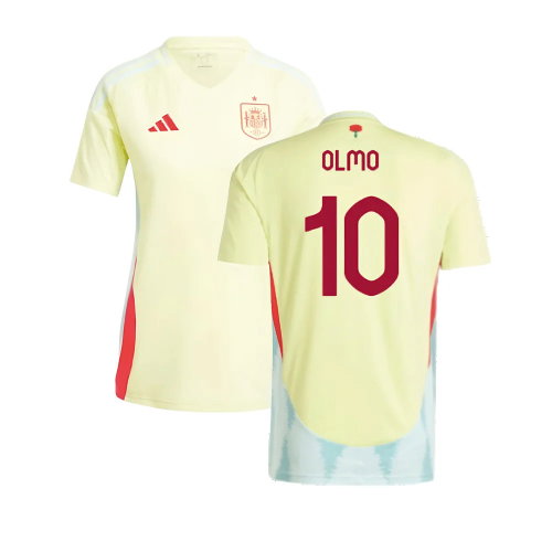 2024-2025 Spain Away Shirt (Ladies) (Olmo 10)