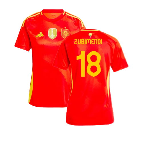 2024-2025 Spain Home Shirt (Ladies) (Zubimendi 18)