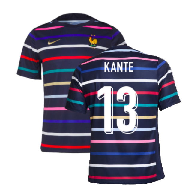 2024-2025 France Academy Pro Home Pre-Match Top (Navy) (Kante 13)