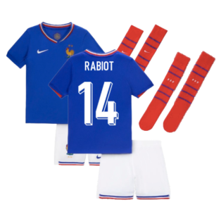 2024-2025 France Home Little Boys Mini Kit (Rabiot 14)