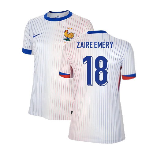 2024-2025 France Away Shirt (Womens) (Zaire Emery 18) 2024-2025 France Away Shirt (Womens) (Zaire Emery 18)