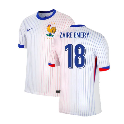 2024-2025 France Away Shirt (Zaire Emery 18) 2024-2025 France Away Shirt (Zaire Emery 18)