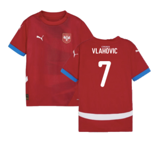 2024-2025 Serbia Home Shirt (Kids) (Vlahovic 7)