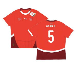 2024-2025 Switzerland Home Shirt (Akanji 5)