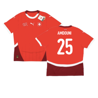 2024-2025 Switzerland Home Shirt (Amdouni 25)
