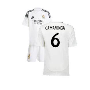 2024-2025 Real Madrid Home Mini Kit (Camavinga 6)