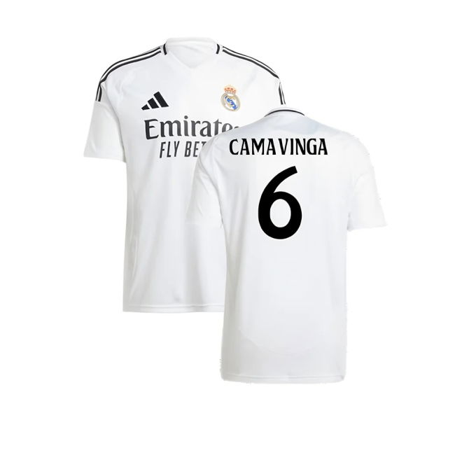 2024-2025 Real Madrid Home Shirt (Camavinga 6)