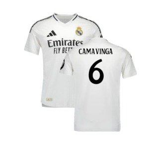 2024-2025 Real Madrid Authentic Home Shirt (Camavinga 6)