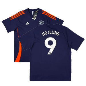 2024-2025 Man Utd Training Tee (Night Indigo) (Hojlund 9)
