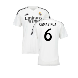 2024-2025 Real Madrid Home Shirt (Womens) (Camavinga 6)