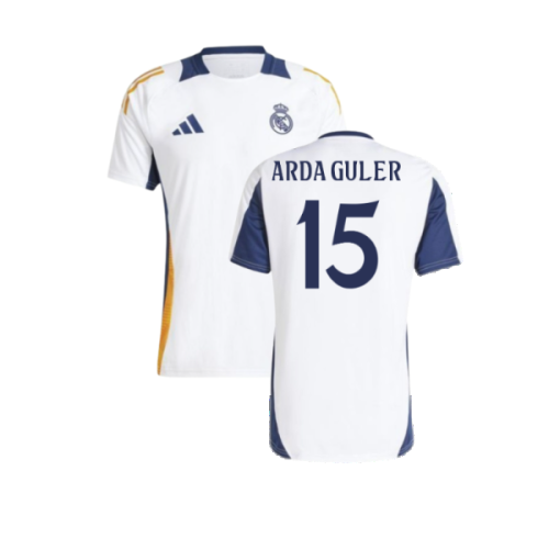 2024-2025 Real Madrid Training Tee (White) (Arda Guler 15)