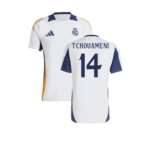 2024-2025 Real Madrid Training Shirt (White) (Tchouameni 14)