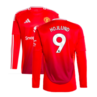 2024-2025 Man Utd Long Sleeve Home Shirt (Hojlund 9)