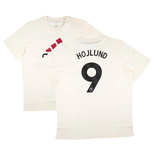 2024-2025 Man Utd SZN Graphic Tee (Cream White) (Hojlund 9)