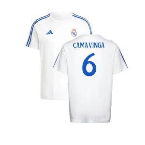 2024-2025 Real Madrid DNA Tee (White) (Camavinga 6)