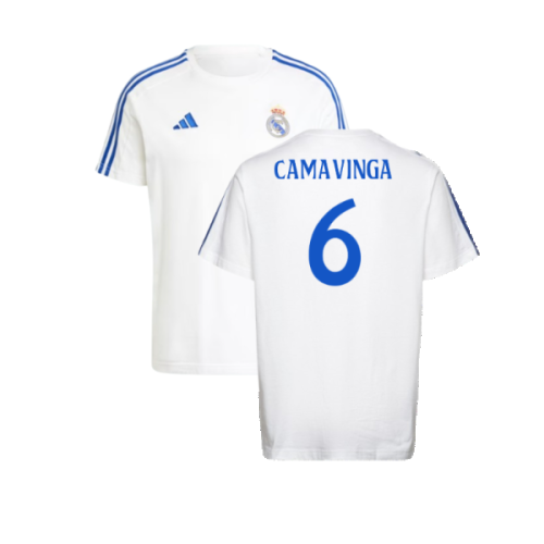 2024-2025 Real Madrid DNA Tee (White) (Camavinga 6)