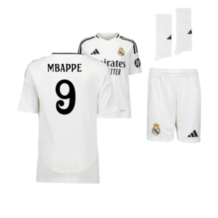 2024-2025 Real Madrid Home Youth Kit (Mbappe 9)