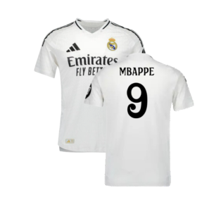 2024-2025 Real Madrid Authentic Home Shirt (Mbappe 9)