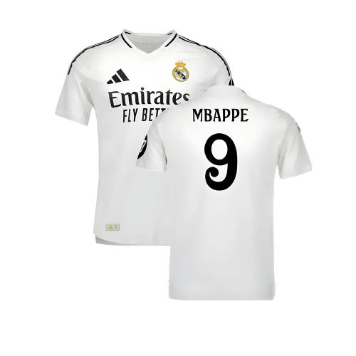 2024-2025 Real Madrid Authentic Home Shirt (Mbappe 9)