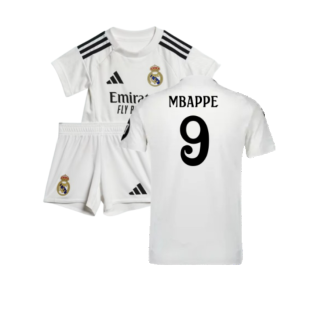 2024-2025 Real Madrid Home Baby Kit (Mbappe 9)
