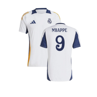 2024-2025 Real Madrid Training Shirt (White) (Mbappe 9)